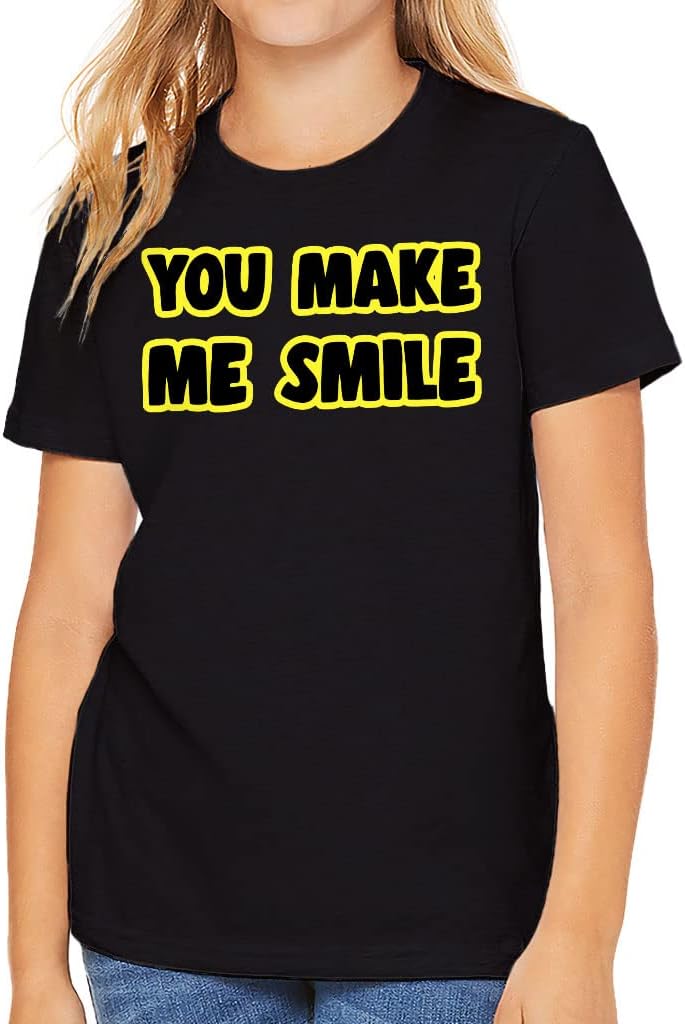 You Make Me Smile Kids' T-Shirt - Graphic T-Shirt - Unique Tee Shirt for Kids
