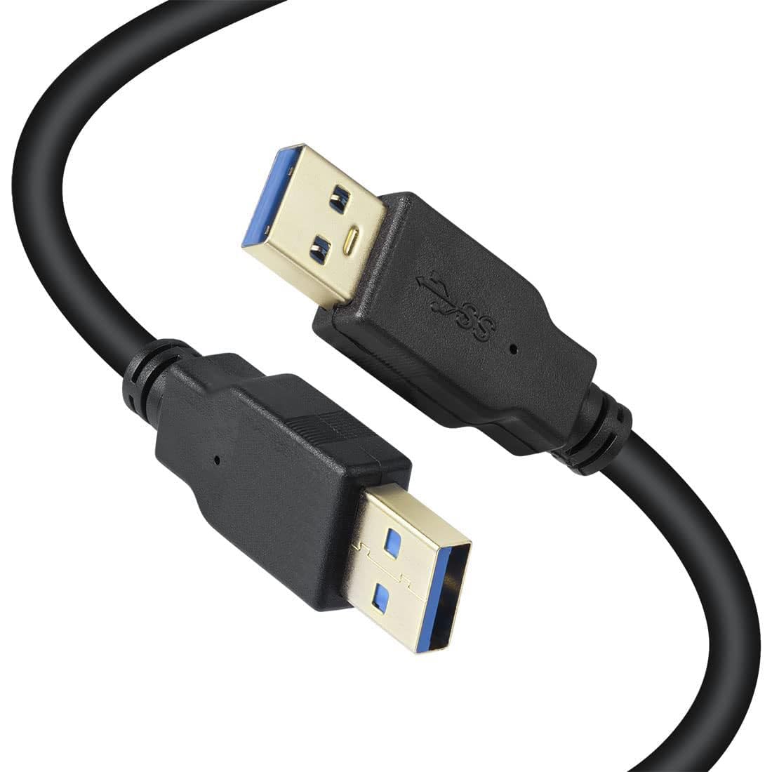 IFITech 50cm Super Speed USB 3.0 Type A Cable - Male to Male USB Cord Short Cable for Hard Drive Enclosures, Laptop Cooling Pad, DVD Players, USB Charger Spy Camera- Black-image-22