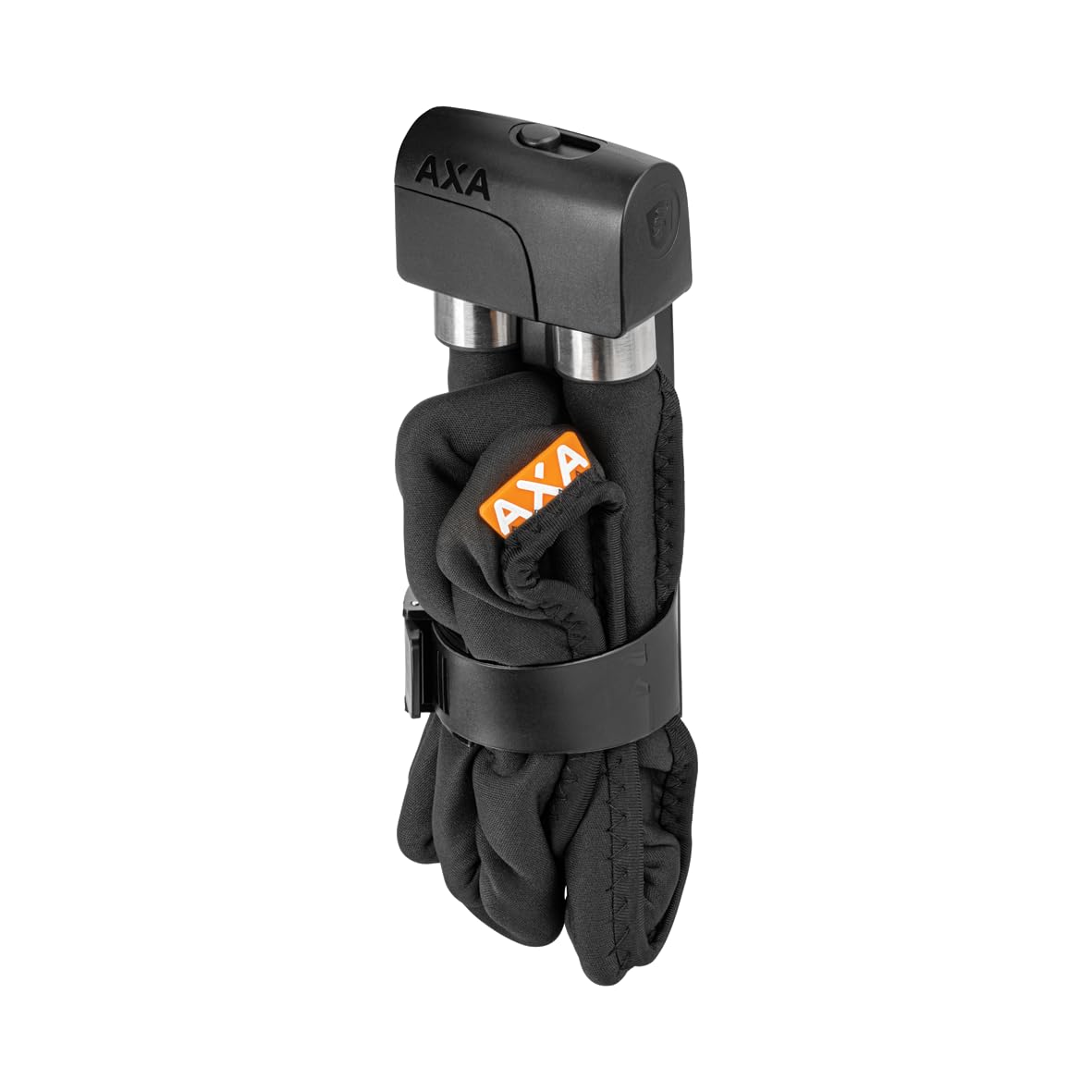 AXA Foldable 8-100 Faltschloss – Länge 100 cm – Stahlglieder 8 mm – Sicherheitsstufe 10 – Inkl. Halterung – Mit 2 Schlüsseln