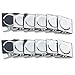 Ogrmar Metal Clip 1.75"-12 Pack Refrigerator Whiteboard Wall Magnetic Memo Note Clip Metal Clip