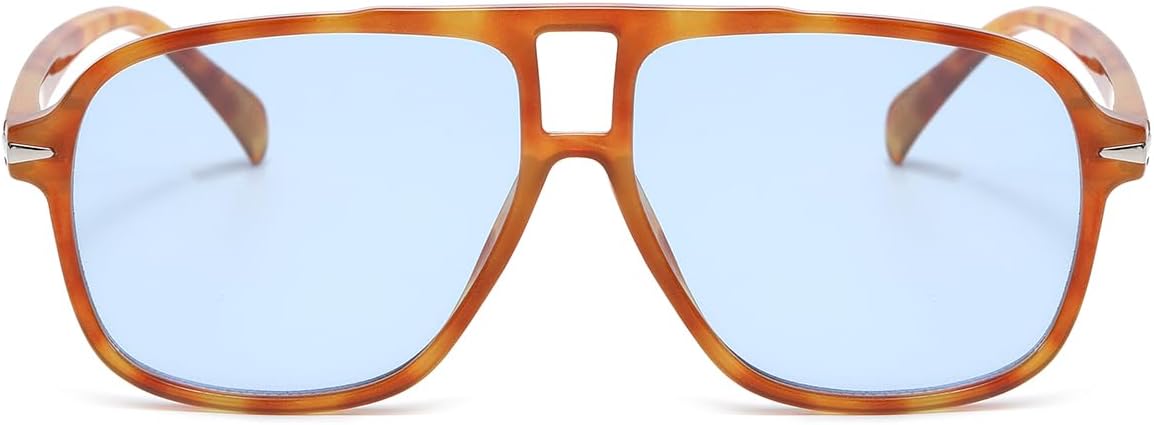 NIDOVIX Retro Aviator Sunglasses for Women Men Vintage 70s Square Classic Aviator Shades Sun Glasses UV400 Protection - Image 2