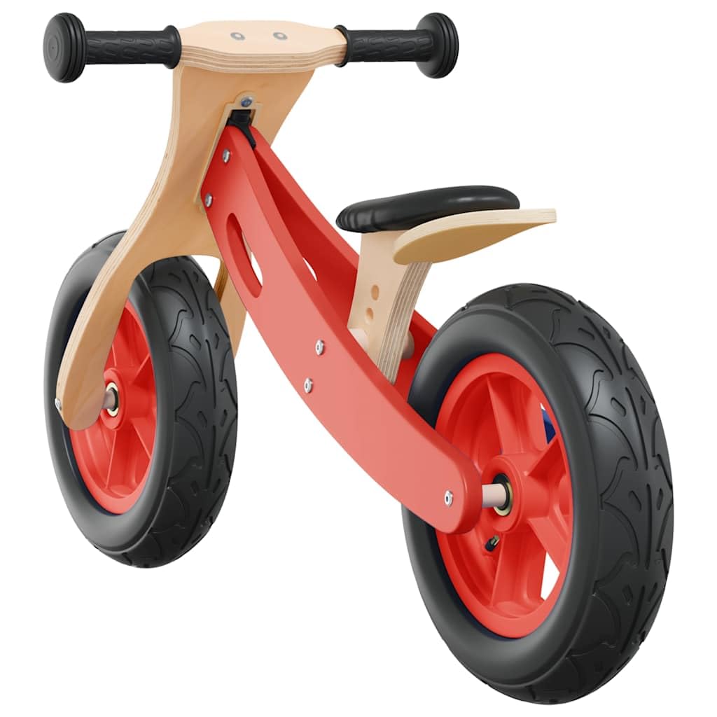 Generico Bicicletta Senza Pedali per Bambini con Pneumatici Aria Rossa