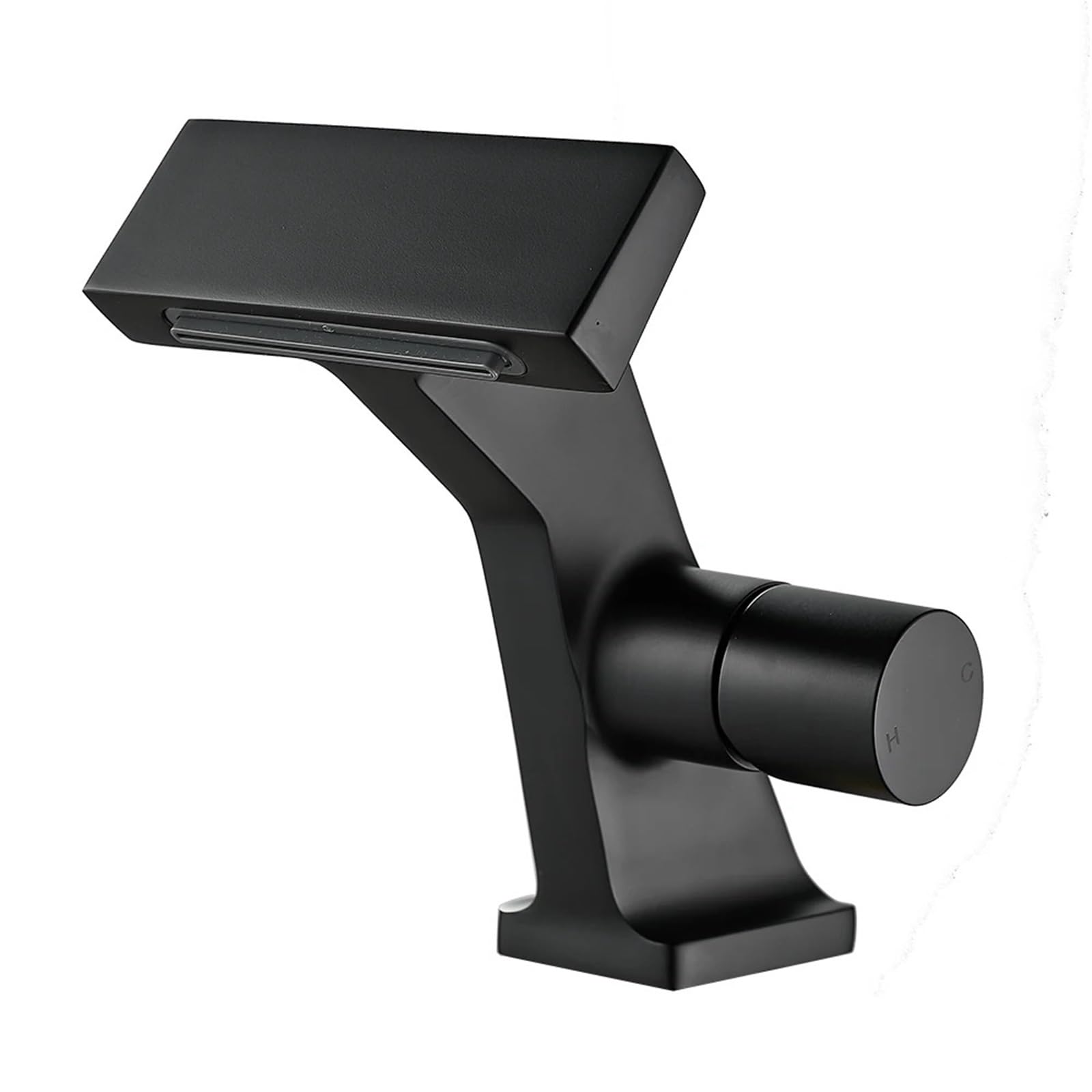 Lyvqzpwlr Color-1 Bathroom Basin Pillar Taps, Multicolor Waterfall Bathroom Faucet Single Handle Hot Cold Mixer Tap For Bath Kitchen(Color-1)