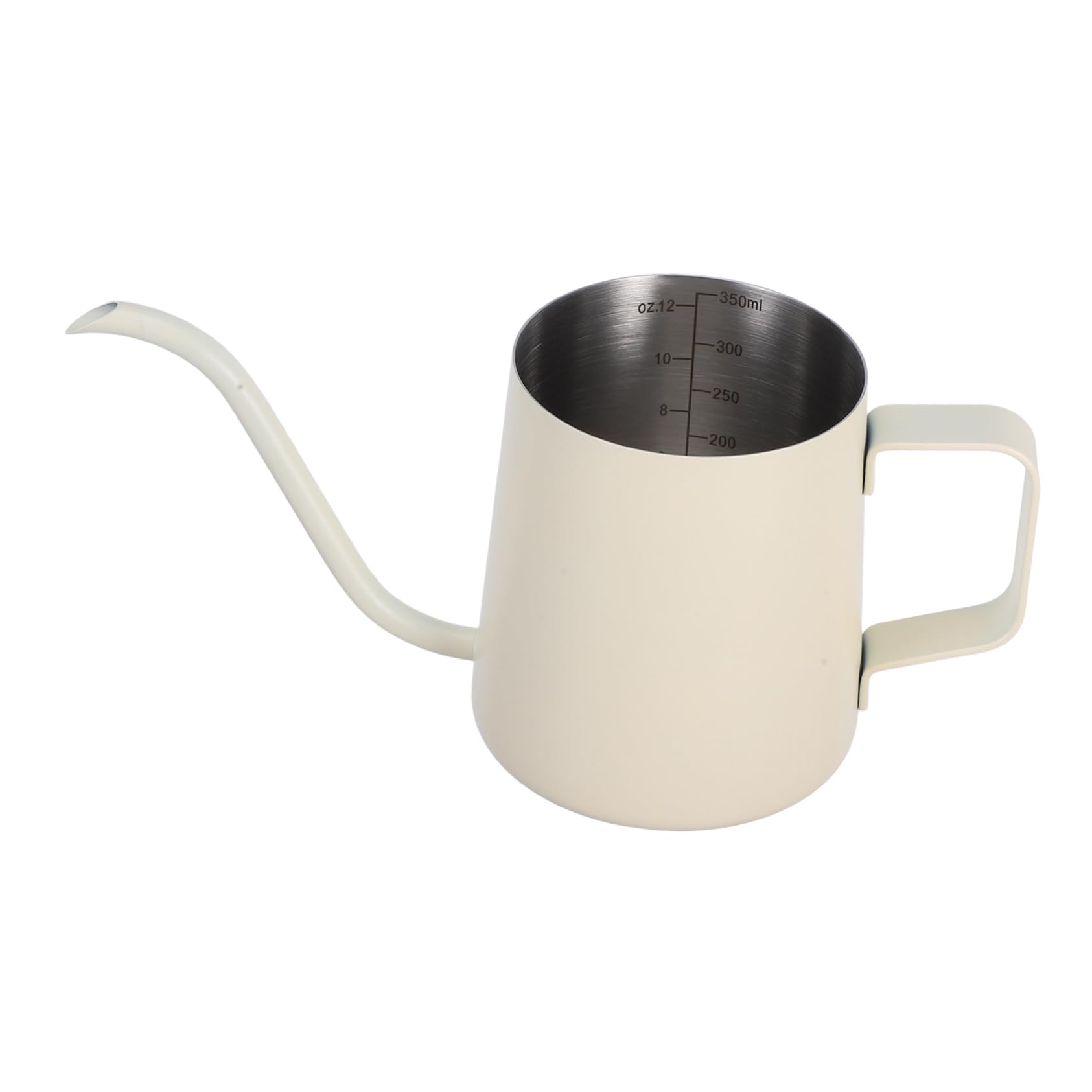 KOMBIUDA Hand Pour Pot Long Neck Kettle Drip Coffee Kettle Coffee Pot Turkish Coffee Maker Turkish Coffee Cezve Retro Tea Kettle Pot Gooseneck Coffee Kettle Stainless Steel Beige