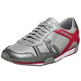 Diesel Zapatillas Paramark con Cordones para Mujer, Plata Rosa roja, 36 EU