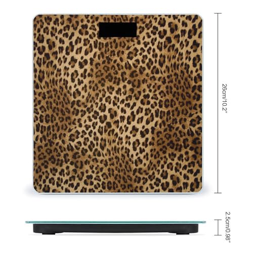 Báscula Digital de Baño con Diseño Leopardo miniatura 2