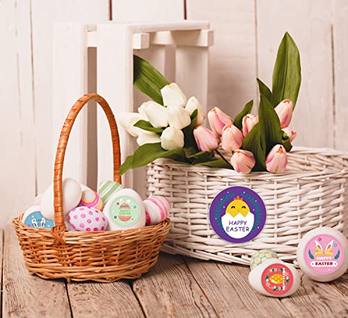 1000 Pcs Easter Stickers Easter Day Bunny Rabbit Stickers Easter Eggs Roll Stickers 1.5 Inch & 18 Patterns Self Adhesive Easter Decorative Sealing Stickers For For For Kids Party Supplies 2 Rolls #TOP3