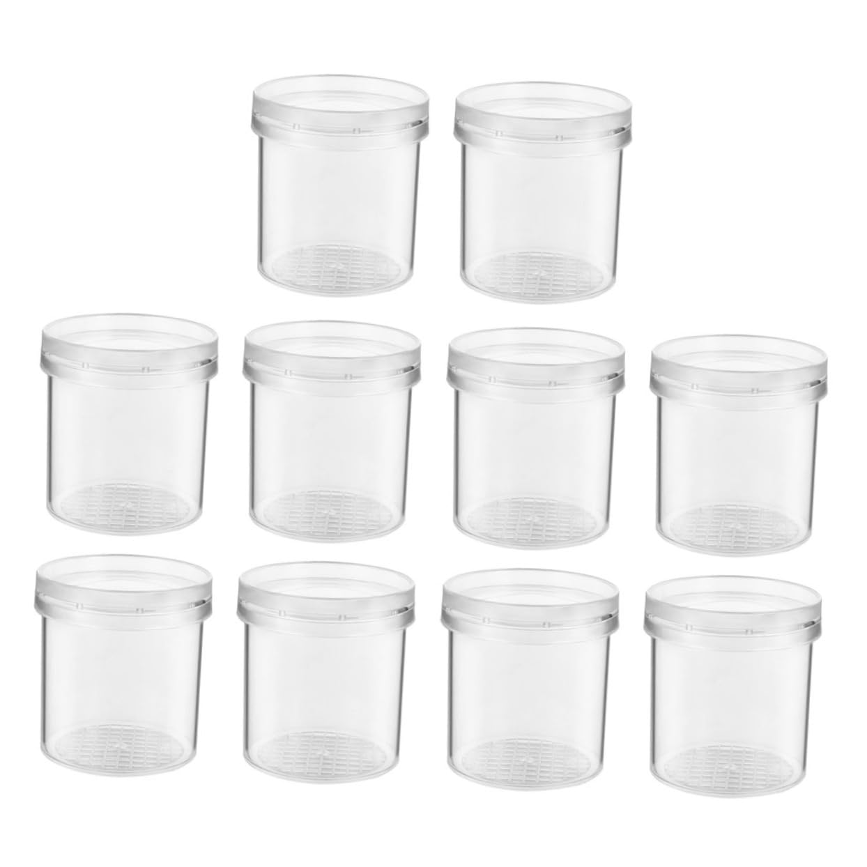 TOYANDONA 10Pcs Magnifying Box Viewer Breeding Box Observation Container for Insect Exploration Cage with Ventilation for Science Learning and Nature Observation