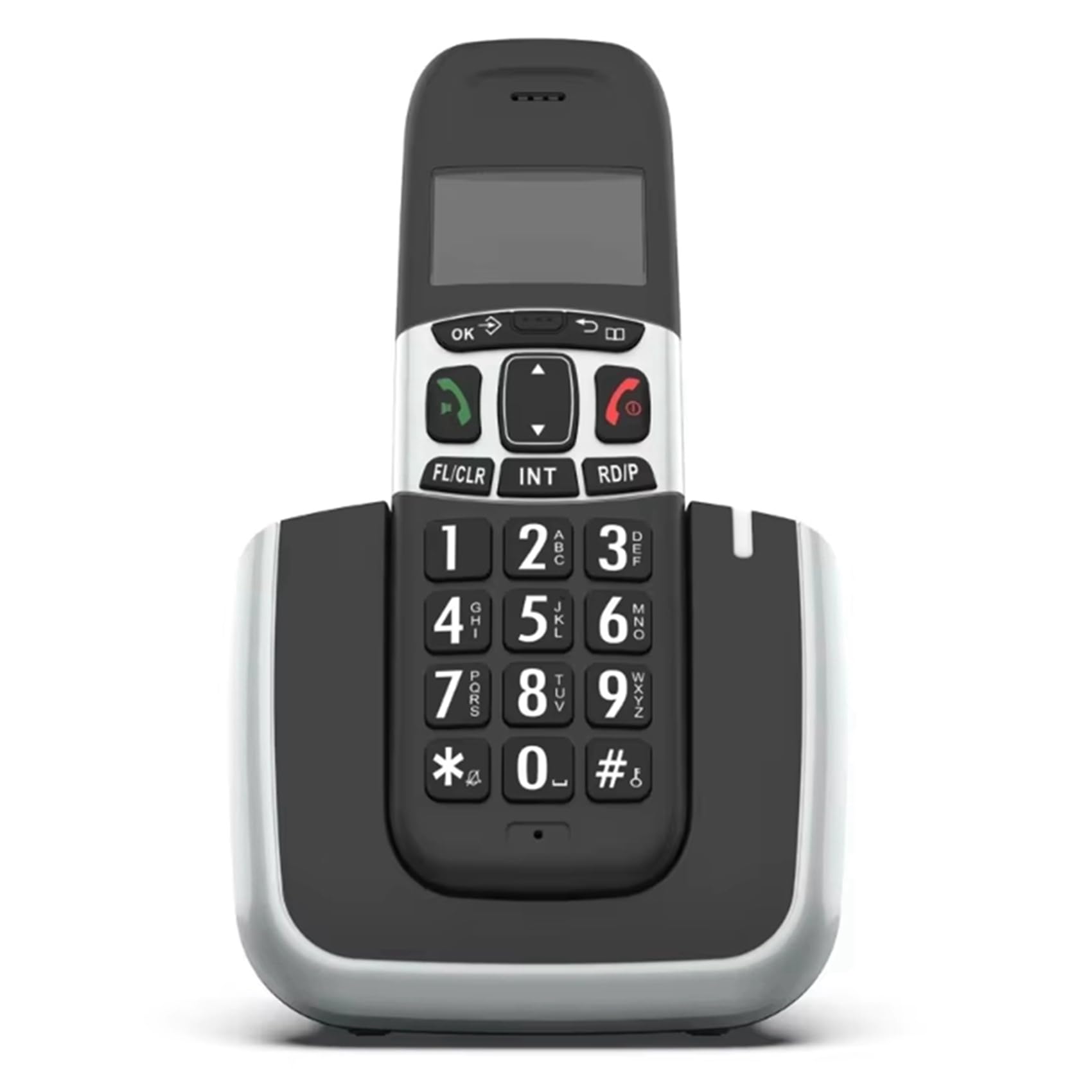 2X Telefono Fisso Vivavoce con Display del Chiamante, Memoria Wireless per Casa, Ufficio, Scuola, Ufficio Commerciale, Spina UE
