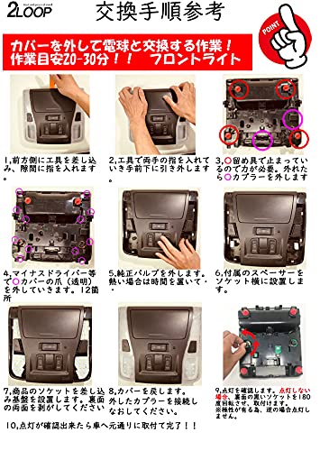 Amazon | 2LOOP(ツーループ) 3チップSMD10点 アルファード ヴェル