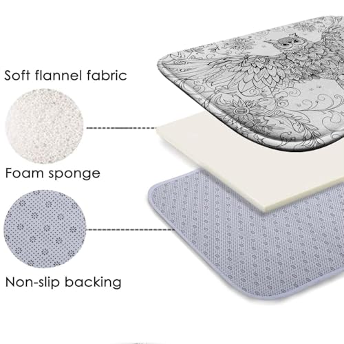 Tapis de bain mousse à mémoire de forme antidérapant lavable en machine L - 6