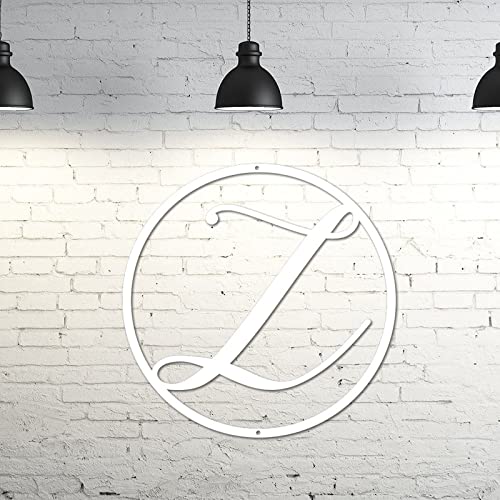 Lettre en métal déco extérieure initiale Z抗锈耐用门饰 - 5