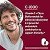 BESTVITE High Strength Vitamin C 1000mg (120 Vegetarian Capsules) with Citrus Bioflavinoids - No Stearates - Vegan - Non GMO - Gluten Free - Daily Antioxidant & Immune Support*