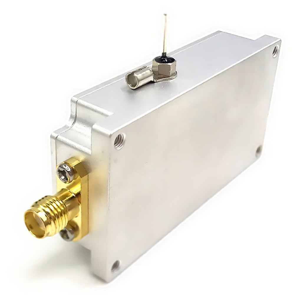 Modulo amplificatore GPS LNA 0,5-3,5 GHz per GLONASS Beidou con guadagno di 50 dB e 0,8 dB numero di rumore SMA femmina alloggiamento in alluminio per ricevitore satellitare RF Frontend