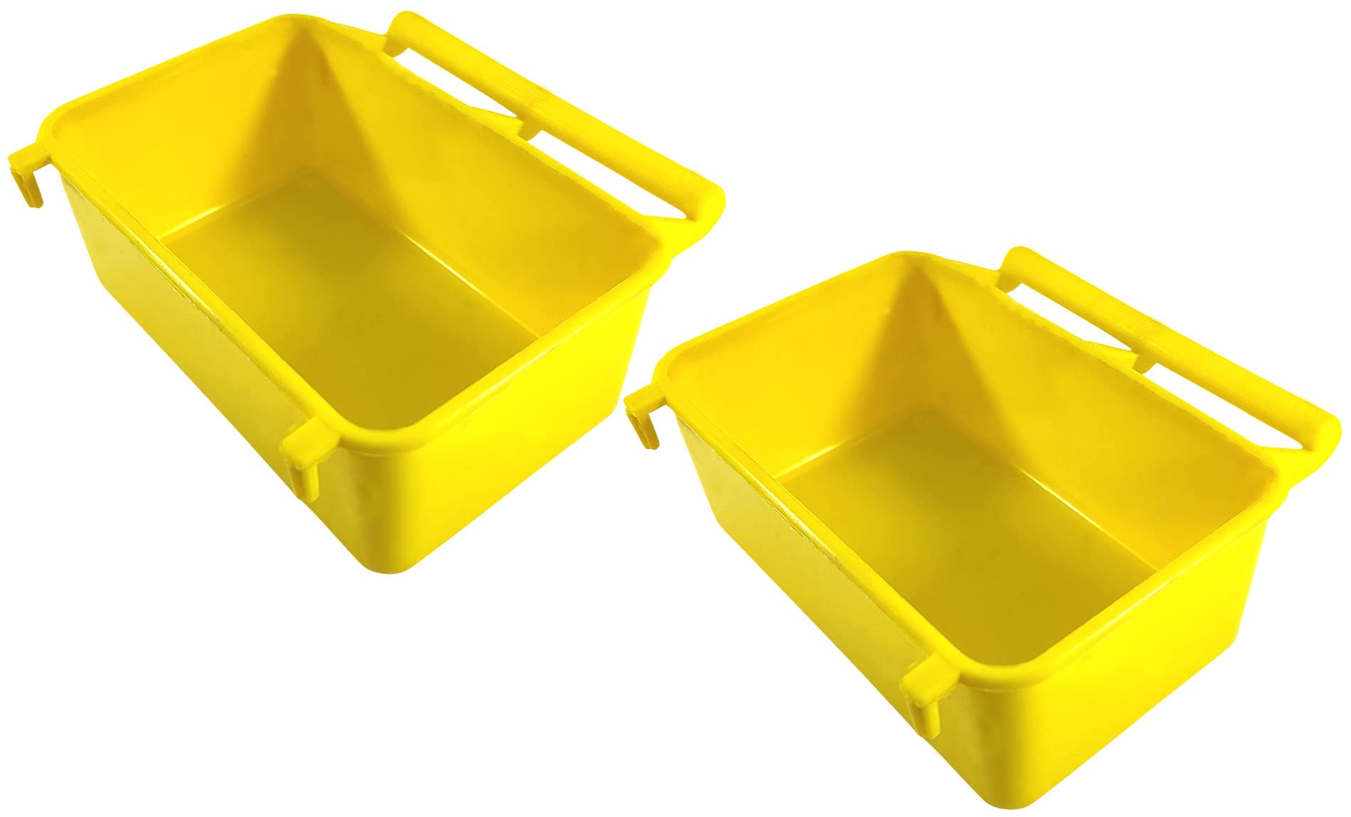 One Top Plastic Bird Cage Water Bowl and Food FeederTray for Birds, Pets in Cage, Balcony Food Grade Plastic Bowl with Hanging Support ( Pack of 2 ) Rectangle Plastic Pet Bowl (B0BNQ4535H) Amazon Price History, Amazon Price Tracker