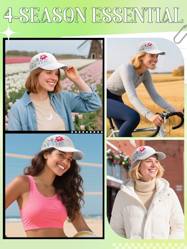 Image of Biggun Trendy Embroidered Baseball Cap for Girls Women Men - Adjustable Soft Breathable Hats for Casual Wear