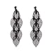 Grace Jun New Handmade Multi-layer Dangle Drop Earrings and Clip on Earrings No Pierced for Women