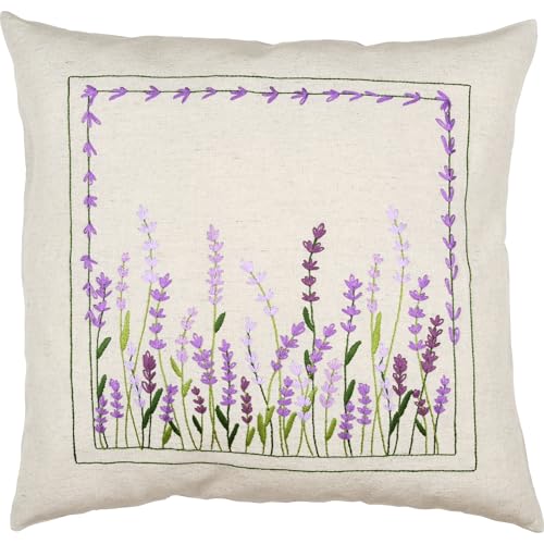 Coussin à broder lavande Vervaco pour sublimer votre salon