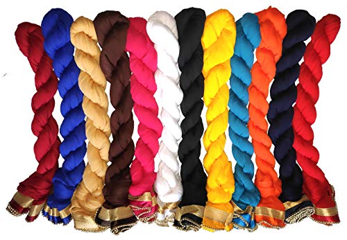 YOUTHQUAKE Women's Solid Casual Faux Chiffon Multi Color Dupatta ...