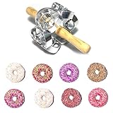 Cortador De Rosquillas | Cortador De Postres De Rosquillas | Herramienta De Cocina Con Rodillo Para Hornear | Herramientas Para Hornear Masa Para Cocinar Y Hornear | Con Mango