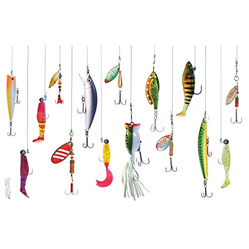 Tervis Fishing Lures Made In Usa Double Walled Insulated Tumbler Travel Cup Keeps Drinks Cold & Hot, 16Oz, Classic #TOP1
