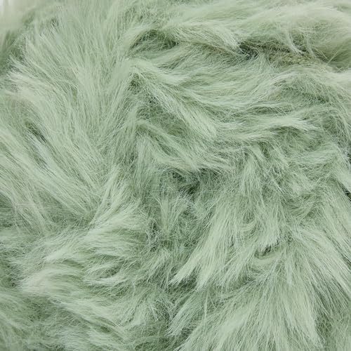 Image of NICEEC Faux Fur Yarn Super Soft, Chunky & Fluffy, Eyelash Yarn for Crochet & Knitting(Total Length 210yds /10.6oz) - Waves /300g