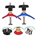 DOITOOL Carpenter T-Track Clamp Set 2-Piece Hold Down Clamps for Woodworking Adjustable Design for Track Saws Compatible T-Slots and T-Screws