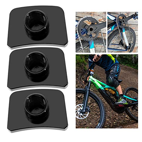 VGOL 4PCS Single Chainring Bolts with Crankset Screws CNC Aluminum Alloy for Mountain Bikes Road Bike Folding Bike Downhill Bike MTB BMX 25x18mm Black - Image 4