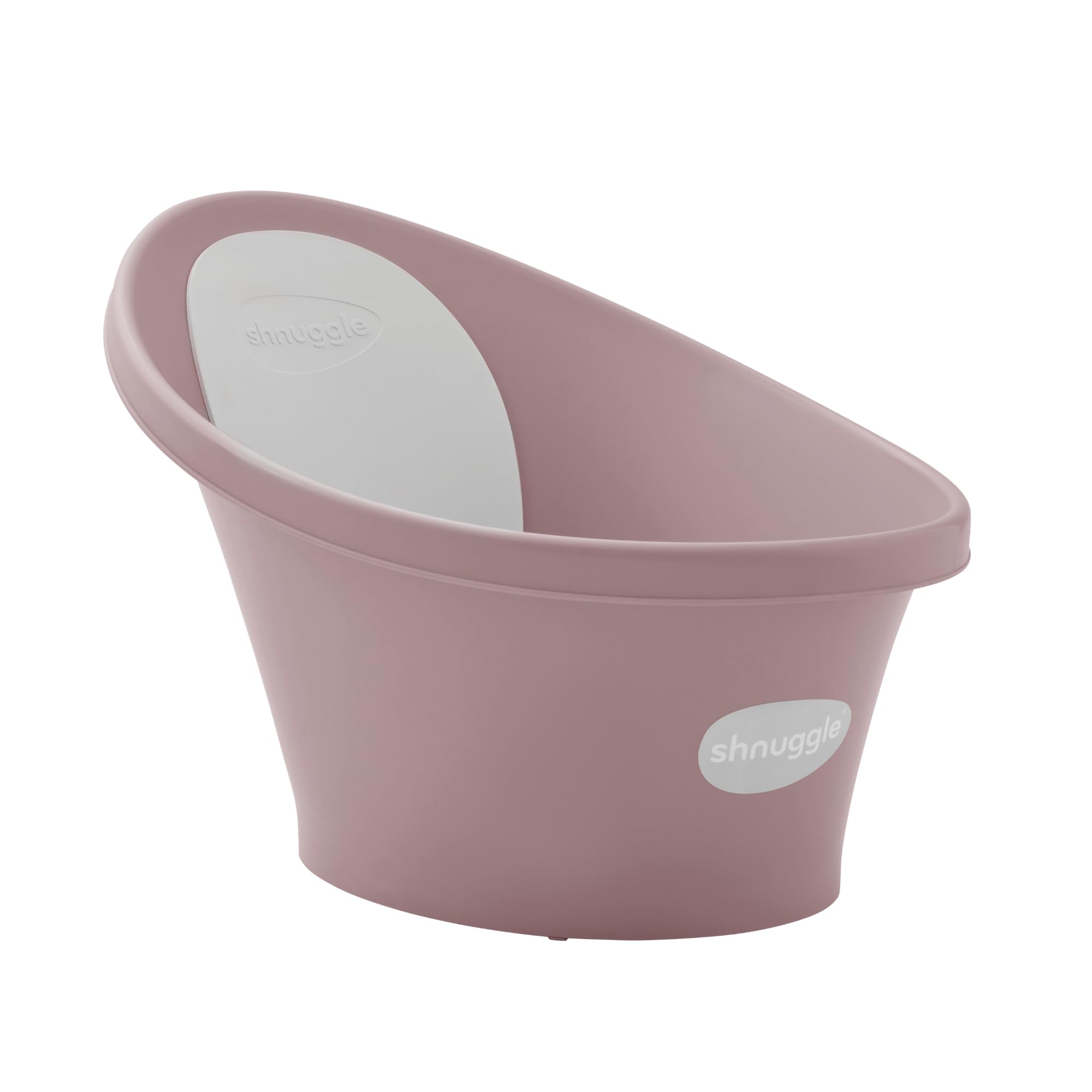 Shnuggle Baby Bath Tub Featuring Ergonomic Bum Bump Support, Soft Foam Backrest and an Integrated Plug. A Compact, Space-Saving Bathing Solution for Newborns up to 12 Months - Blossom โ image 1