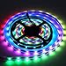 CHINLY WS2812B LED Strip Light 16.4ft/5M Individually Addressable 5050 RGB Flexible Dream Color 30LEDs/m Waterproof IP67 PCB Black DC5V