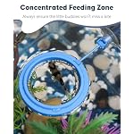 Pawfly Fish Feeding Ring for Aquarium, Feeding Ring with Suction Cup, Small Round Fish Feeder Ring Circle Floating Food Feeder for Betta Goldfish Guppy Turtle - Image 6