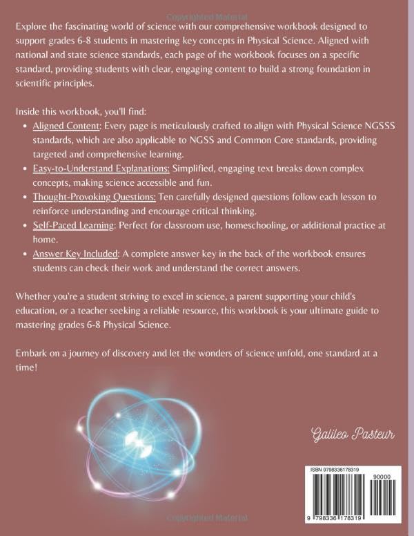 Image of Physical Science Guide for Grades 6-8: Comprehensive Workbook of Physical Science Standards