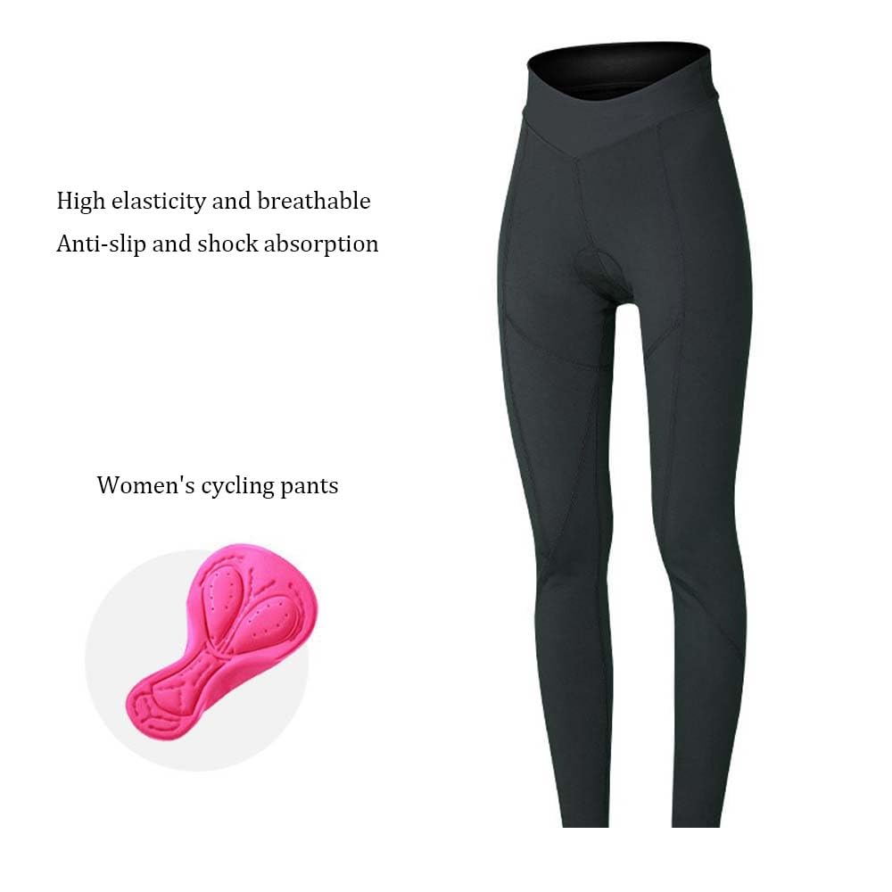 Damskie spodnie rowerowe 3D, wyściełane, obcisłe, długie spodnie rowerowe, legginsy