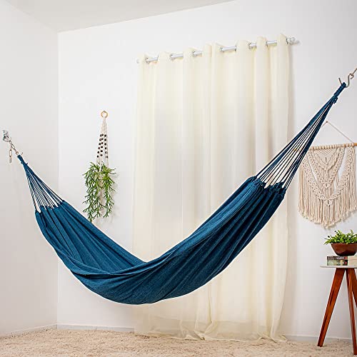 Rede de Dormir Jeans Life Basic Azul Petróleo