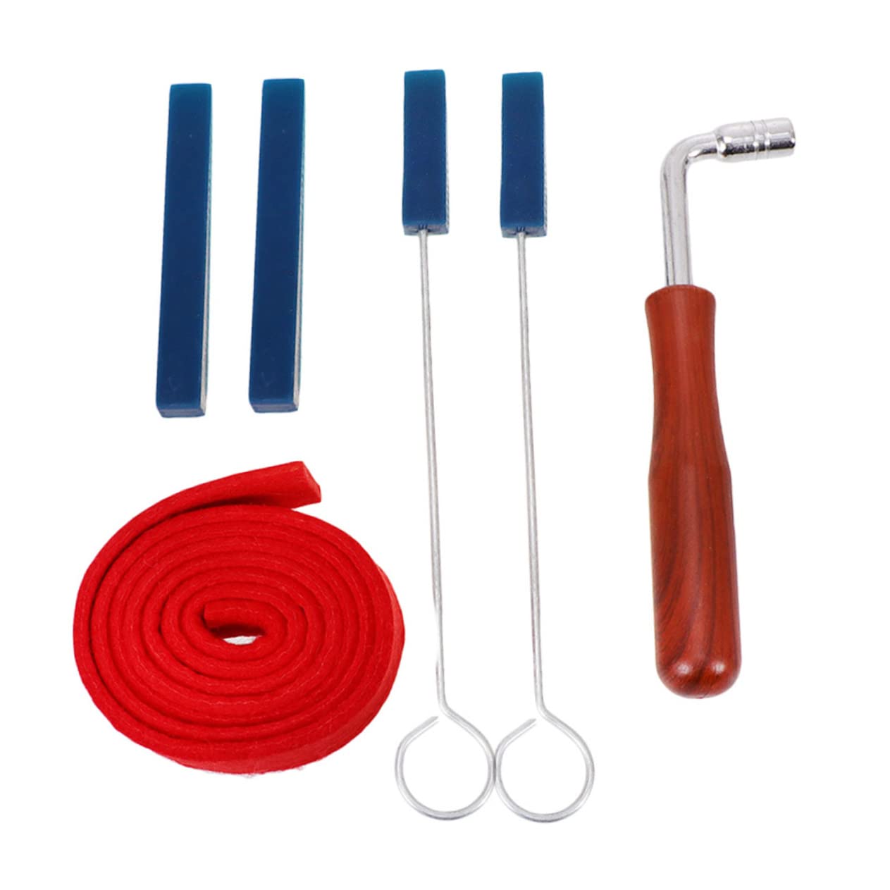 JOINPAYA 6 Pcs Piano Mute Kit with Tuning Hammer Durable Wrench for Accurate Tuning for Beginners and Professionals