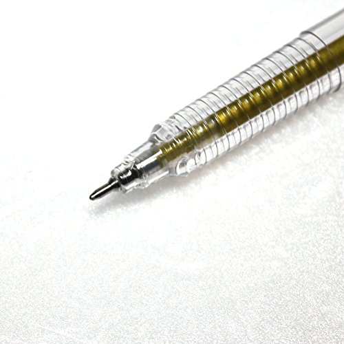 Bolígrafo Dong-a Gel Metalizado 0.7mm Dorado Pack 12 miniatura 4