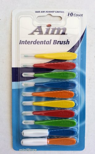 Aim Interdental Brush Picks (5 Pack) 50 Count By Aim Beauty #TOP25