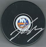 Autographed JOSHUA HO-SANG New York Islanders Hockey Puck - Autographed NHL Pucks