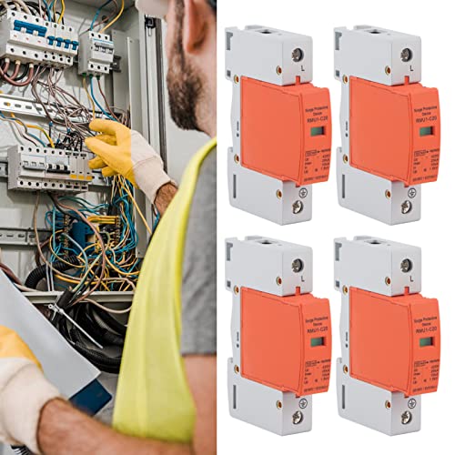 Protector contra sobretensiones 1P AC 420 V pararrayos Imax 40 KA con riel DIN 4