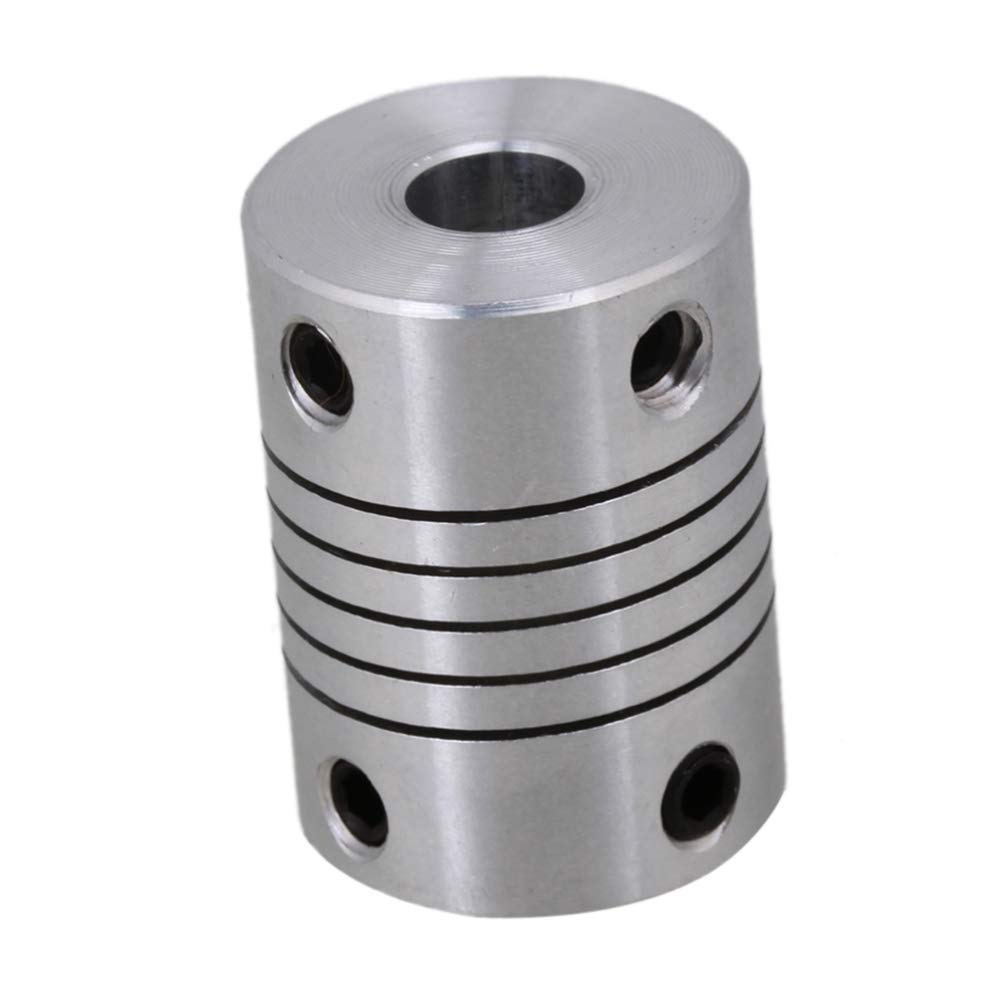 Mipcase 2pcs 3D Printer Flexible Shaft Couplings Motor Coupler Connector for Stepper Motor Stainless Steel Joint Connector 25mm Length