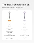 Laifen Hair Dryer SE 2, 200 Million Negative Ionic Blow Dryer with Child Mode and 108,000 RPM Brushless Motor, 1400W Powerful Fast Drying High-Speed Low Noise Hairdryer with Magnetic Attachments, HD130