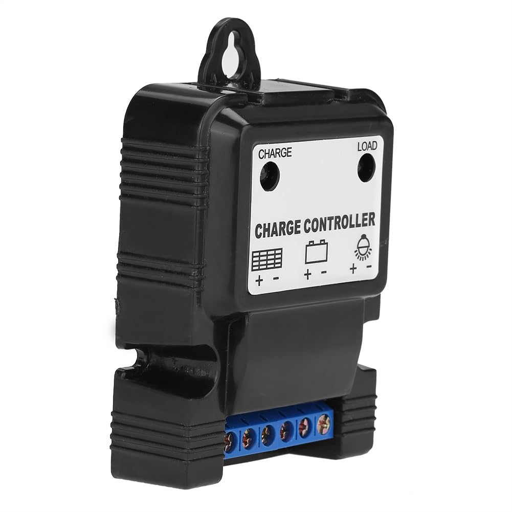 BuyWeek Kontroler solarny PWM 6V/12 V 3A Solar Charge Controller Inteligentny regulator ładowania paneli słonecznych ze wskaźnikiem LED, do akumulatorów