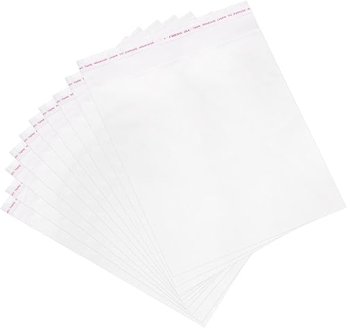 uxcell 200 bolsas transparentes para violonchelo, 5-1/2 x 7-1/4 pulgadas, de plástico autosellante, bolsas de plástico OPP, bolsas de polietileno