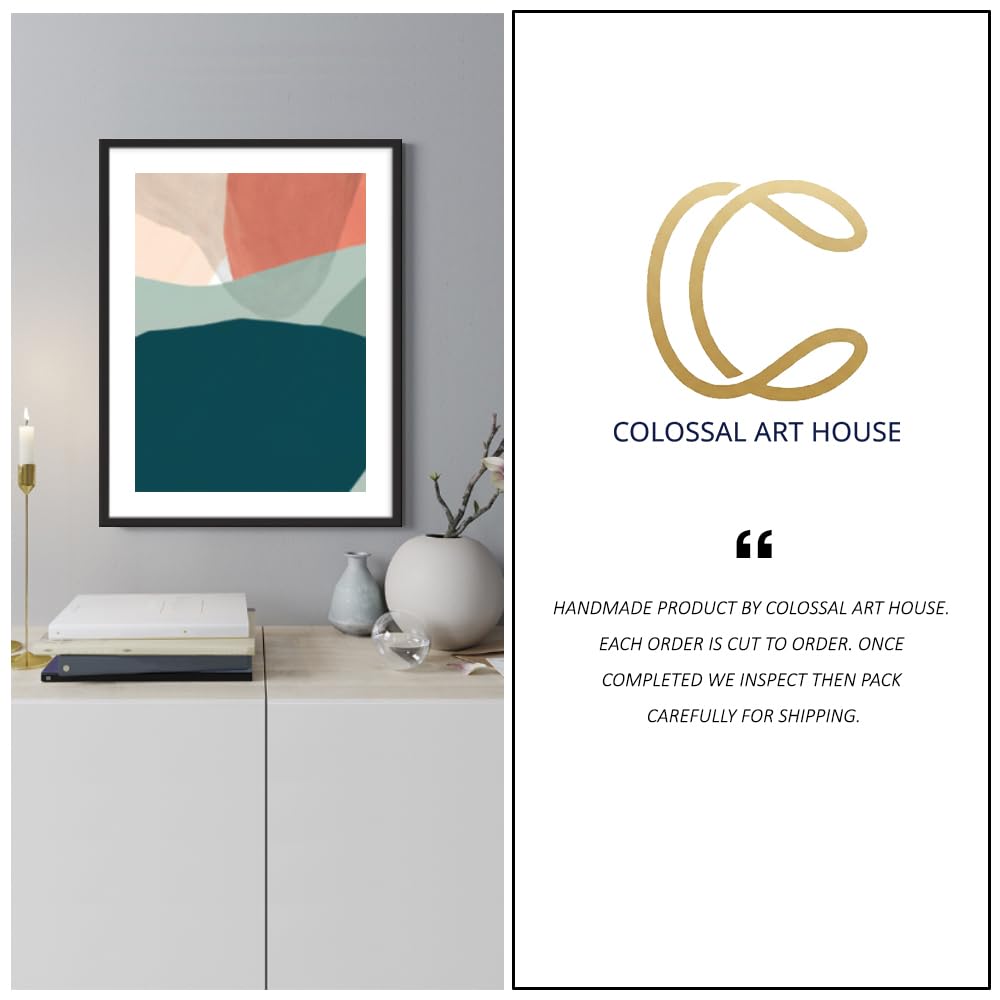 COLOSSAL ART HOUSE Abstract Modern Art Framed Poster Large Wall Painting for Living Room, Bedroom, Kitchen and Office Wall Decoration Frame décor (13x17 Inch Framed Picture with Poster) 4