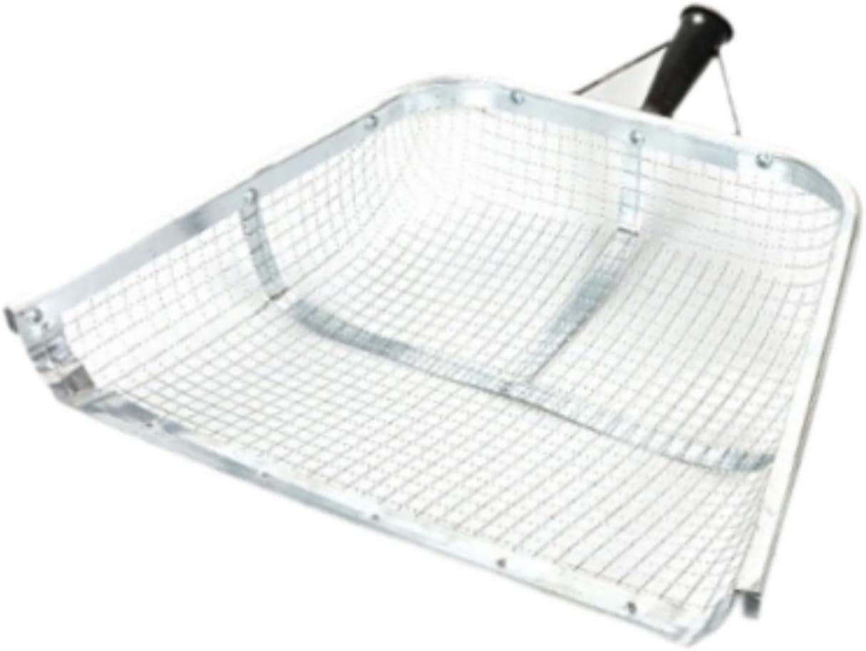 Generic Leaking Soil Trowel Practical Multipurpose Iron Handheld for Grain Chestnuts Peanut Chicken Coop Farming, 10 mm Leak