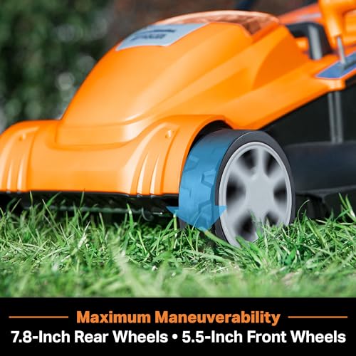 Image of LawnMaster CLMF4817E 48V MAX Brushless Mower with 2X24V MAX 4.0Ah Battery and a Dual Charger