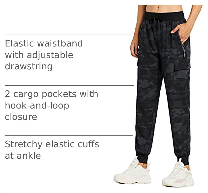 Image of Libin Women's Hiking Cargo Pants Quick Dry Joggers Petitle /Regular /Tall