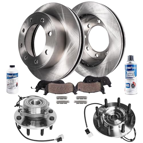 Image of Detroit Axle - 4WD Front Wheel Bearing & Hubs Brake Kit for 00-02 Ram 2500