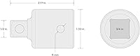 Vista 4 de TEKTON Reductor de impacto de 3/4 pulgadas (F) x 1/2 pulgada (M) SIA33102