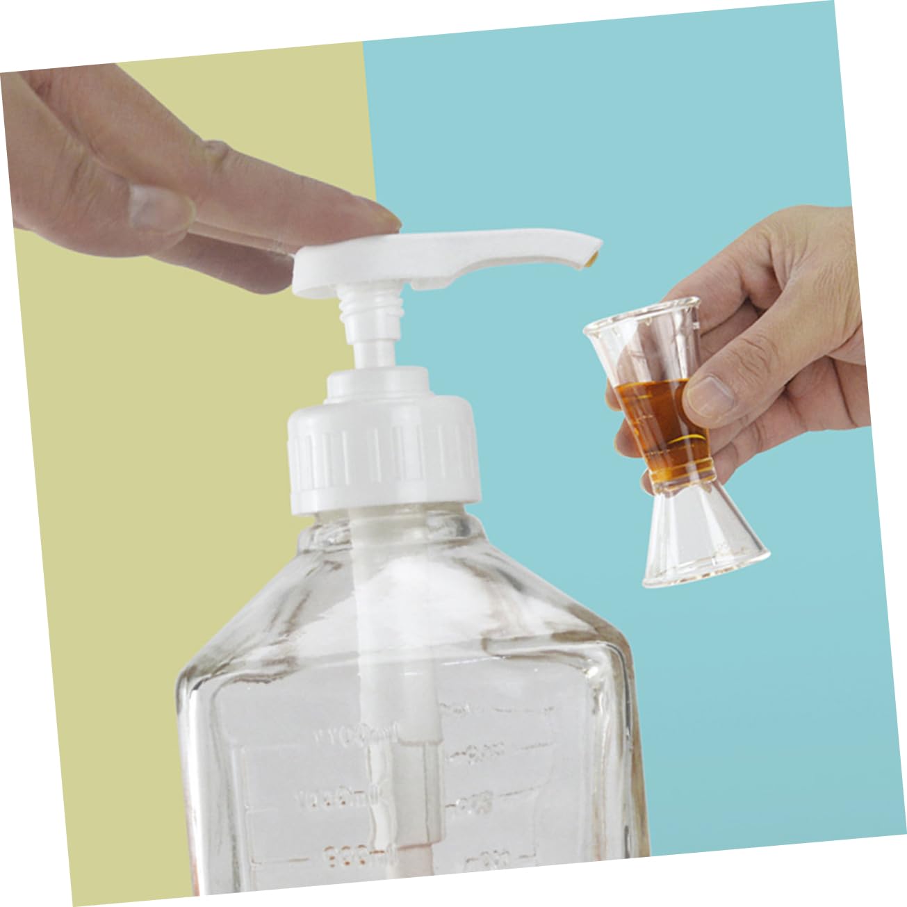 BRIGHTFUFU Syrup Pump Bottle Pump Dispenser Syrup Simple Long Nozzle Pressure Head Food Grade Plastic Press Head